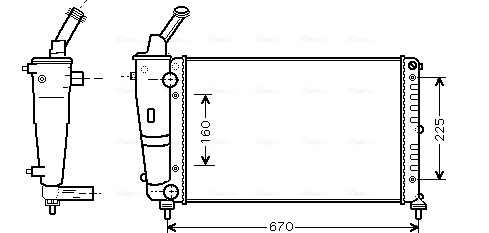 Radiateur Ava Cooling LC2081