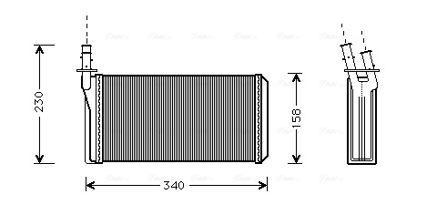 Kachelradiateur Ava Cooling LC6074