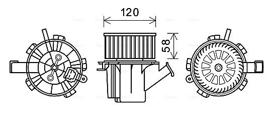 Kachelventilator Ava Cooling MC8018