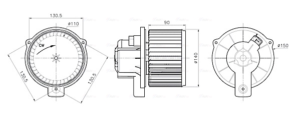 Kachelventilator Ava Cooling MC8020