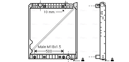Radiateur Ava Cooling ME2193