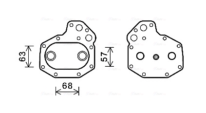 Oliekoeler motorolie Ava Cooling ME3290