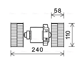 Kachelventilator Ava Cooling ME8288