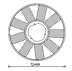 Ventilatorwiel-motorkoeling Ava Cooling MEB276