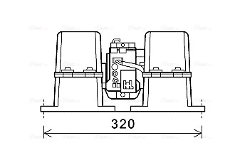 Kachelventilator Ava Cooling MN8086