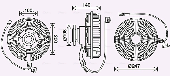 Visco-koppeling Ava Cooling MNC093