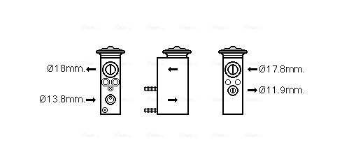 Airco expansieklep Ava Cooling MS1599