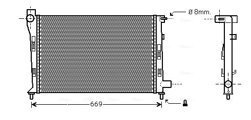 Radiateur Ava Cooling MS2281