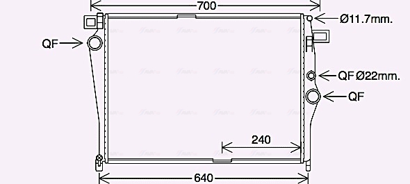 Radiateur Ava Cooling MS2703