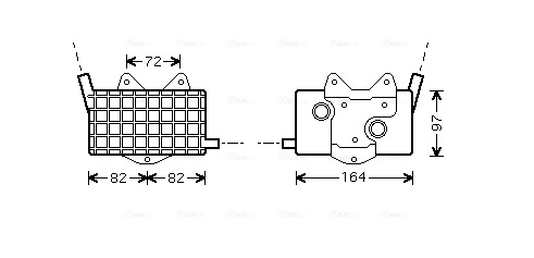 Oliekoeler motorolie Ava Cooling MS3294