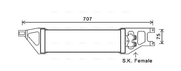 Oliekoeler motorolie Ava Cooling MS3539