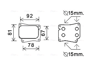 Oliekoeler motorolie Ava Cooling MS3559