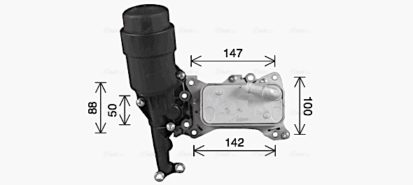 Oliekoeler motorolie Ava Cooling MS3741H