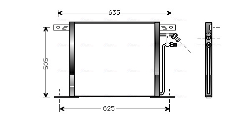 Airco condensor Ava Cooling MS5220