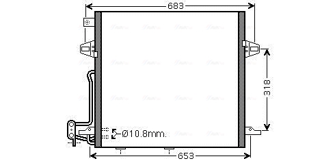 Airco condensor Ava Cooling MS5406D