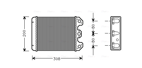 Kachelradiateur Ava Cooling MS6102