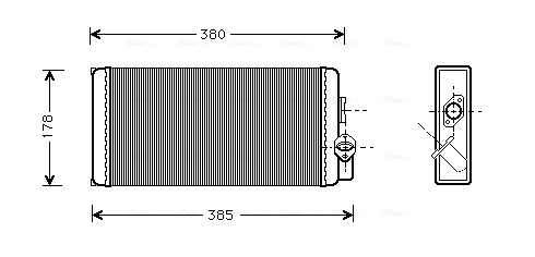 Kachelradiateur Ava Cooling MS6188