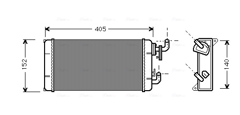 Kachelradiateur Ava Cooling MS6258