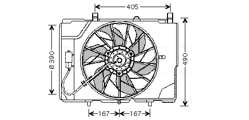 Ventilatorwiel-motorkoeling Ava Cooling MS7501