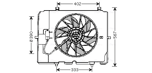 Ventilatorwiel-motorkoeling Ava Cooling MS7502