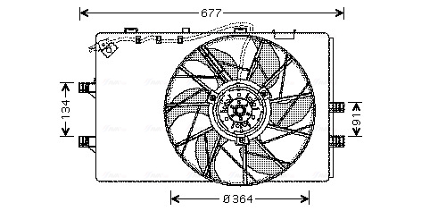 Ventilatorwiel-motorkoeling Ava Cooling MS7509