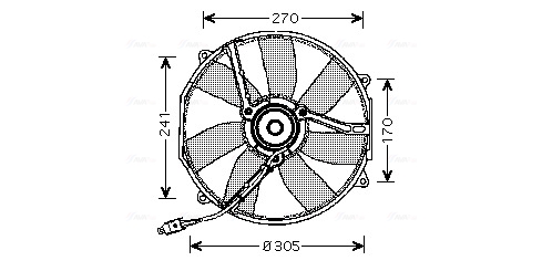 Ventilatorwiel-motorkoeling Ava Cooling MS7512