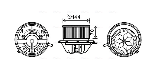 Kachelventilator Ava Cooling MS8607