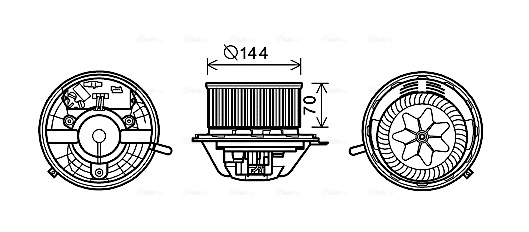 Kachelventilator Ava Cooling MS8608