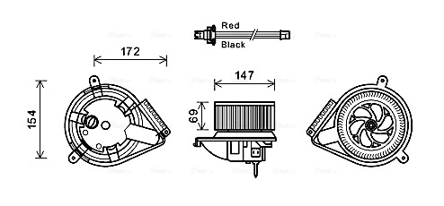 Kachelventilator Ava Cooling MS8617