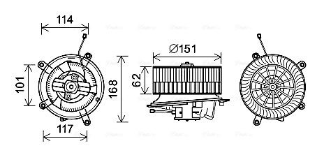 Kachelventilator Ava Cooling MS8624