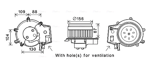 Kachelventilator Ava Cooling MS8625