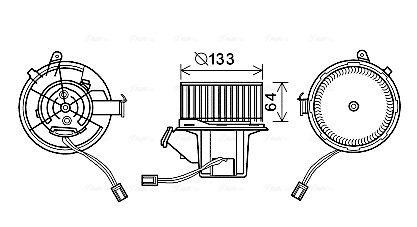 Kachelventilator Ava Cooling MS8629