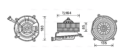 Kachelventilator Ava Cooling MS8651