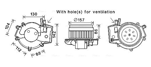 Kachelventilator Ava Cooling MS8657