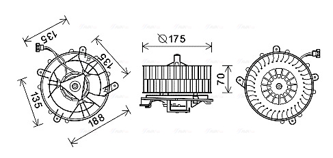 Kachelventilator Ava Cooling MS8661