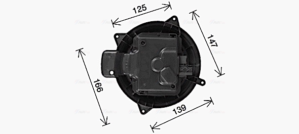 Kachelventilator Ava Cooling MS8765