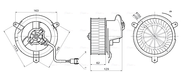 Kachelventilator Ava Cooling MS8784