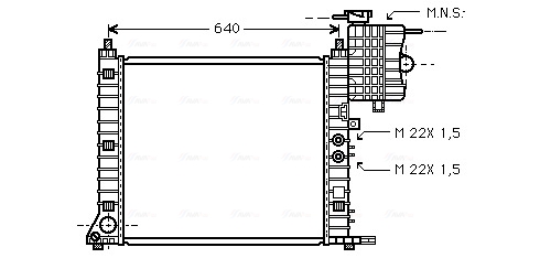Radiateur Ava Cooling MSA2218