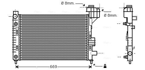 Radiateur Ava Cooling MSA2248