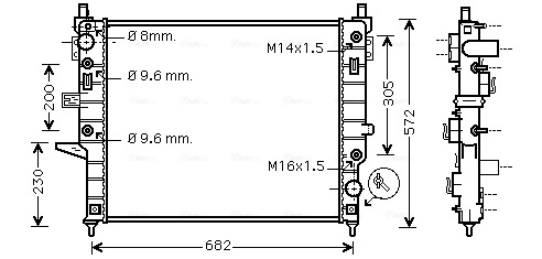 Radiateur Ava Cooling MSA2271