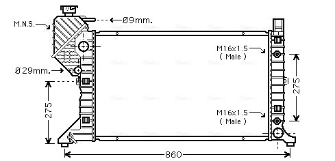 Radiateur Ava Cooling MSA2343