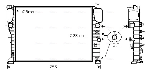 Radiateur Ava Cooling MSA2449