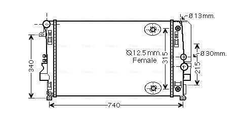 Radiateur Ava Cooling MSA2460