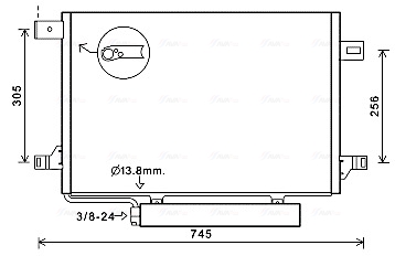 Airco condensor Ava Cooling MSA5572D