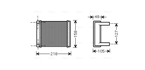 Kachelradiateur Ava Cooling MSA6385