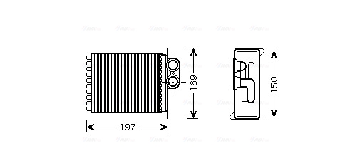 Kachelradiateur Ava Cooling MSA6400