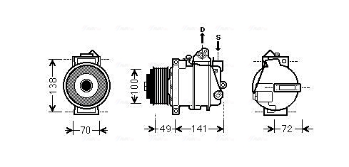 Airco compressor Ava Cooling MSAK560