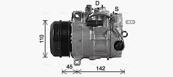 Airco compressor Ava Cooling MSAK742