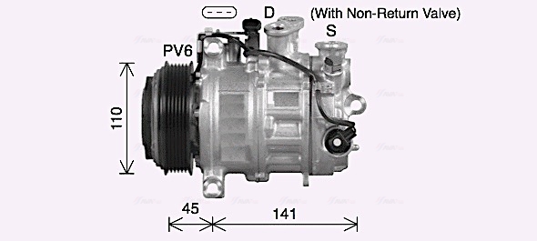 Airco compressor Ava Cooling MSAK773