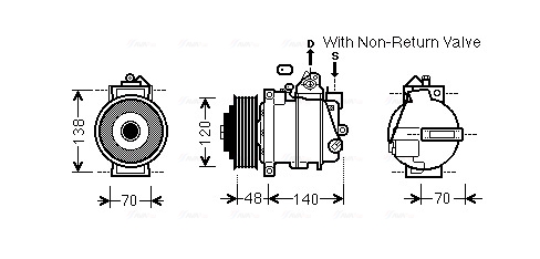 Airco compressor Ava Cooling MSK565